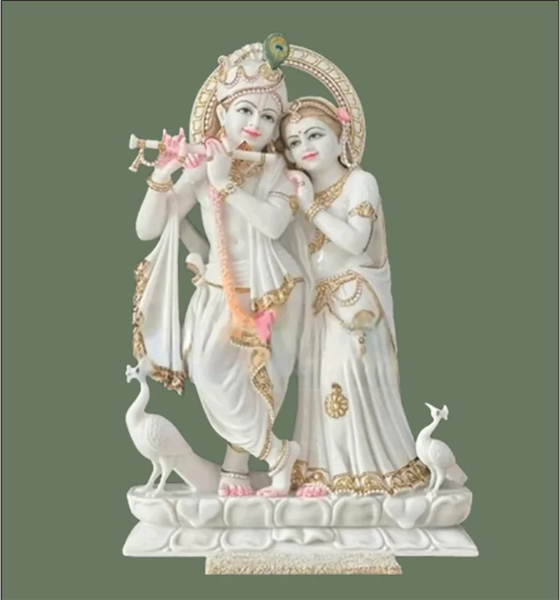 Radha Krishna Marble Murti