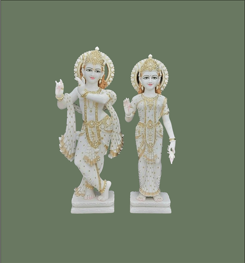 Marble Radha Krishna Idol