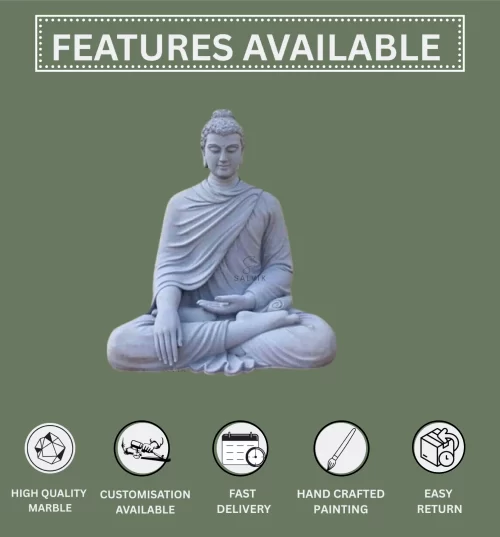 Buddha Marble Idol 1