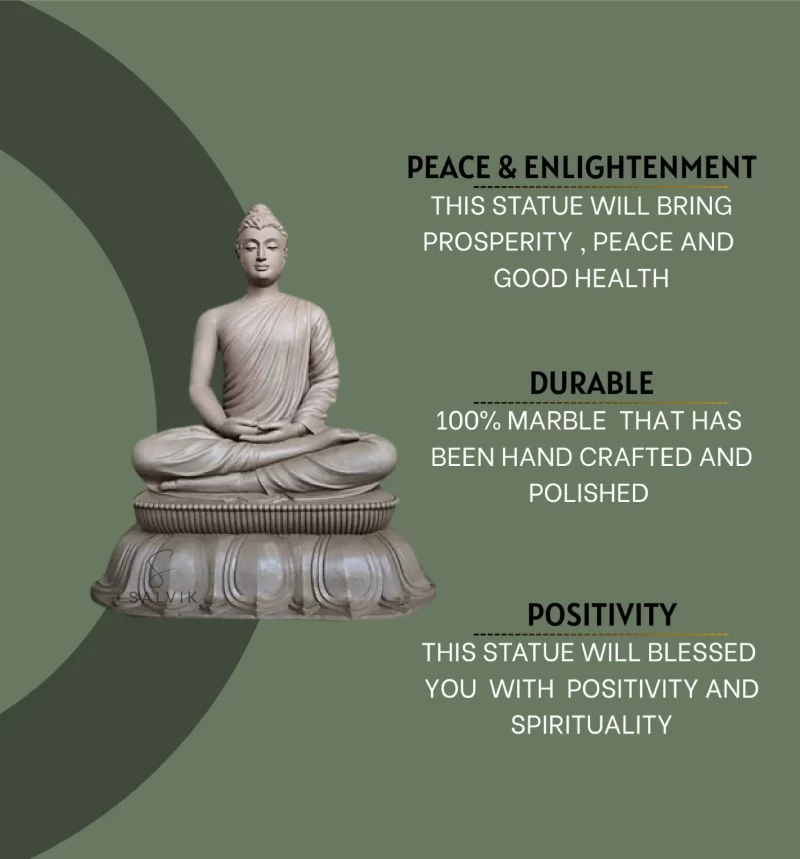 Buddha Marble Murti 3