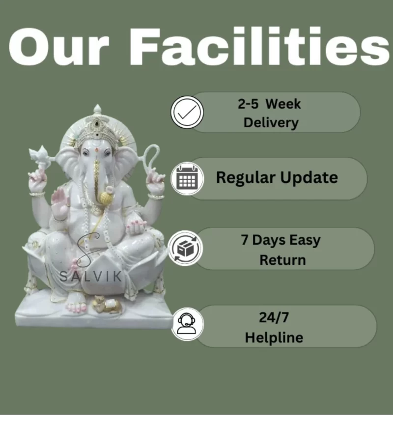 Ganpati Marble Idol 2
