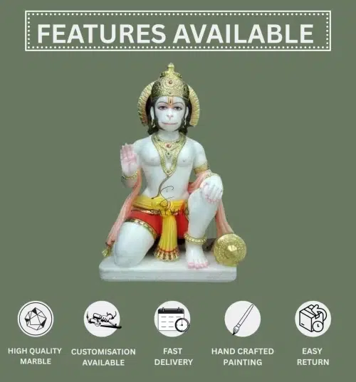 Hanuman marble murtis1