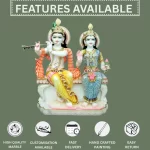 Marble radha krishna murti 1