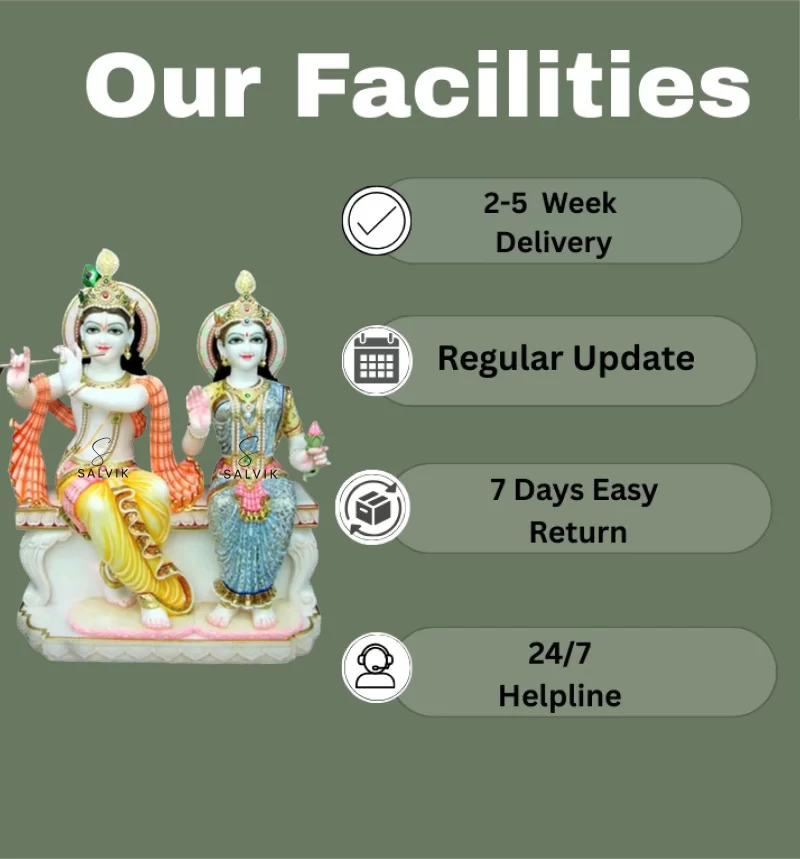 Marble radha krishna murti 2