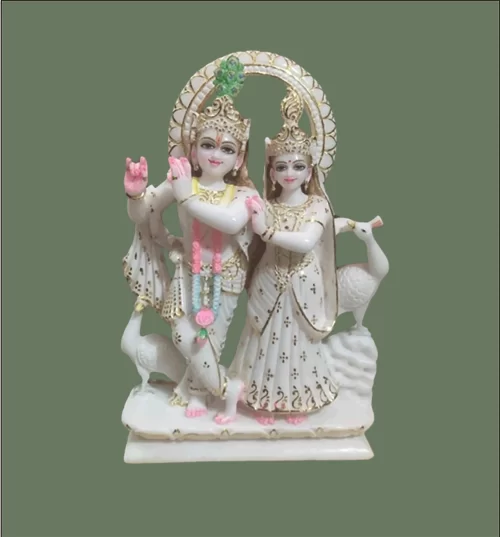 Radha Krishna Marble Murti