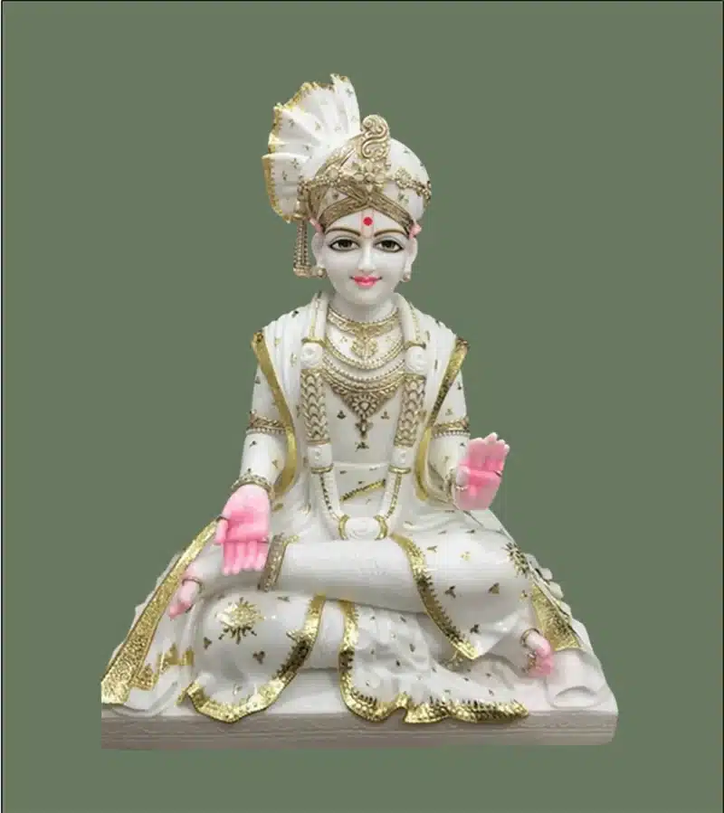 marble swaminarayan statue