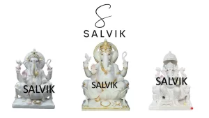 Ganpati White Marble Idol