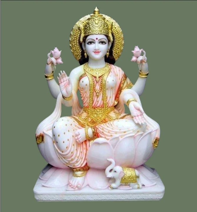 Laxmi mata marble statue