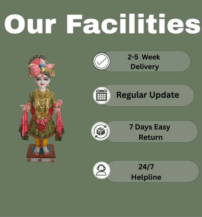 Ghanshyam Maharaj marble statue2