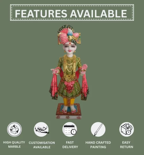 Ghanshyam maharaj marble statue 1