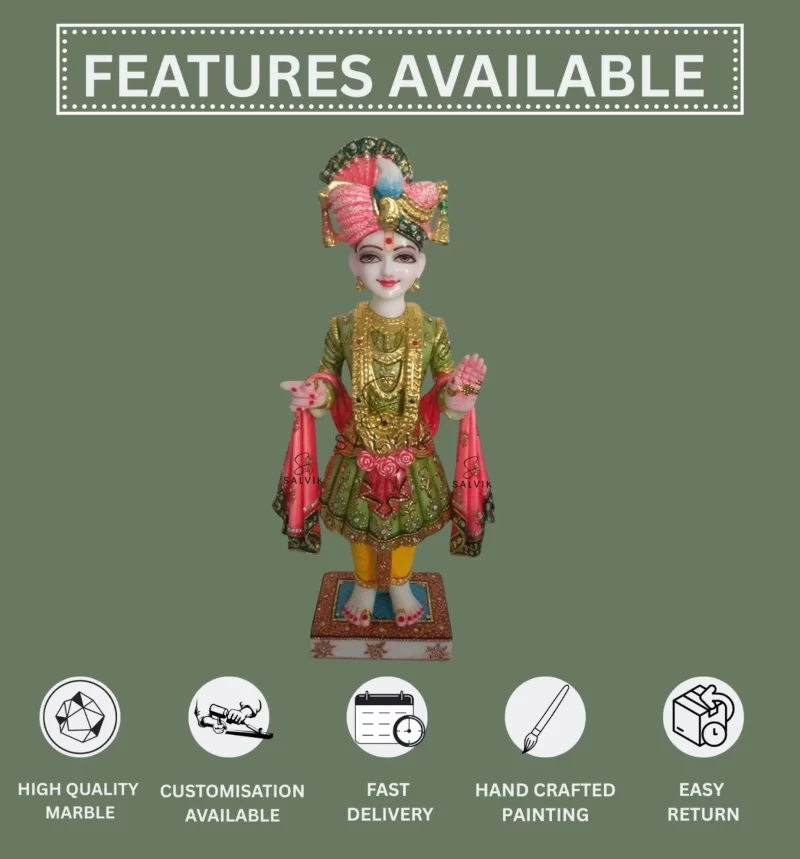 Ghanshyam maharaj marble statue 1