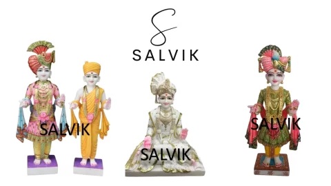 Swaminarayan marble statue