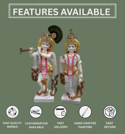 Radha Krishna Marble statue 1