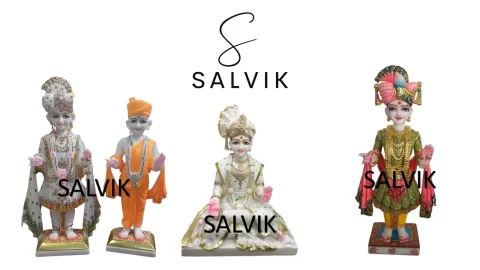 Swaminarayan marble statue 