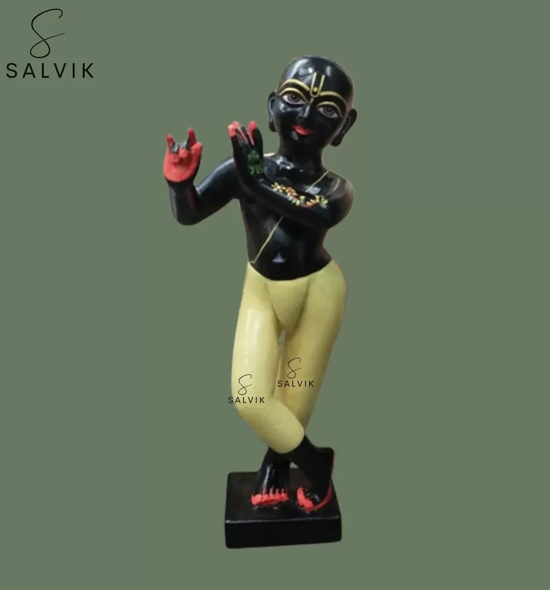 Iskcon Black Marble Krishna Statue (12 - 30 Inch)