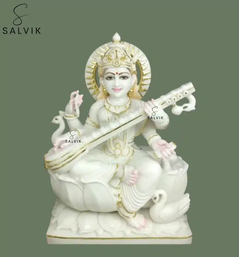 Marble Saraswati Murti