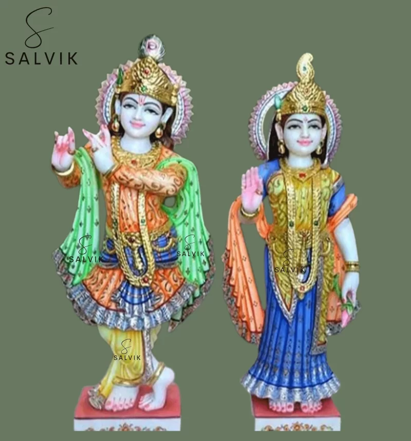 Marble Krishna Radha Statue (12 Inch to 36 Inch)