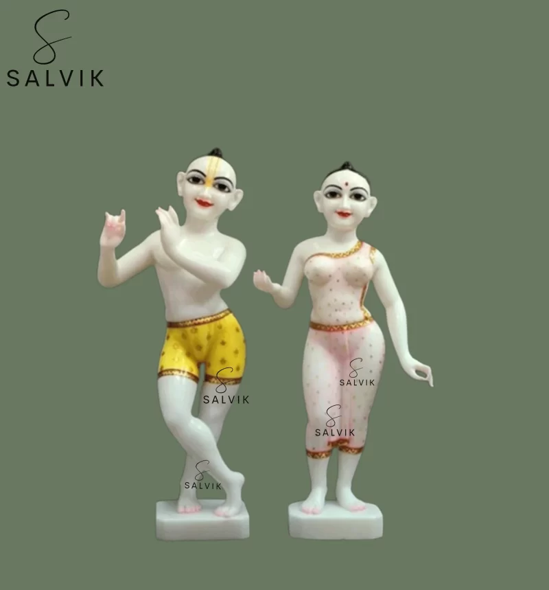 marble iskcon radha krishna statue (12 - 30 Inch)