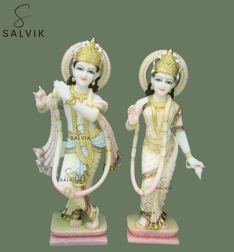 radha krishna marble murti 3 feet