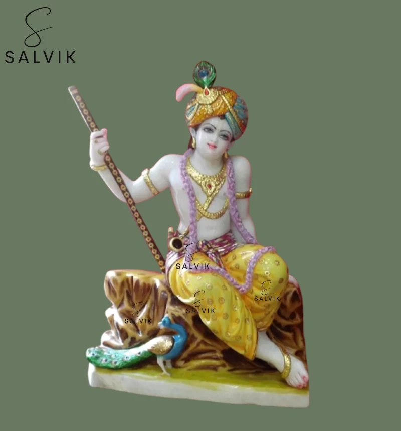 Marble Krishna Murti (24 - 30 Inch)