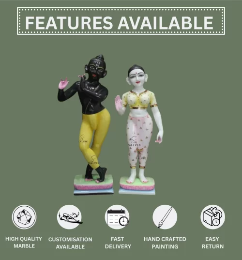 Black Radha Krishna Murti 1