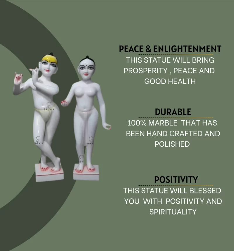 Iskcon Radha Krishna Marble Murti 3