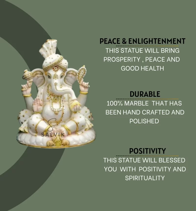 Marble Ganpati Murti 3
