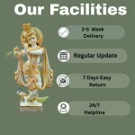 Marble Krishna Statue (12-36 inch) 2