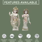 Radha Krishna Idol Marble 11