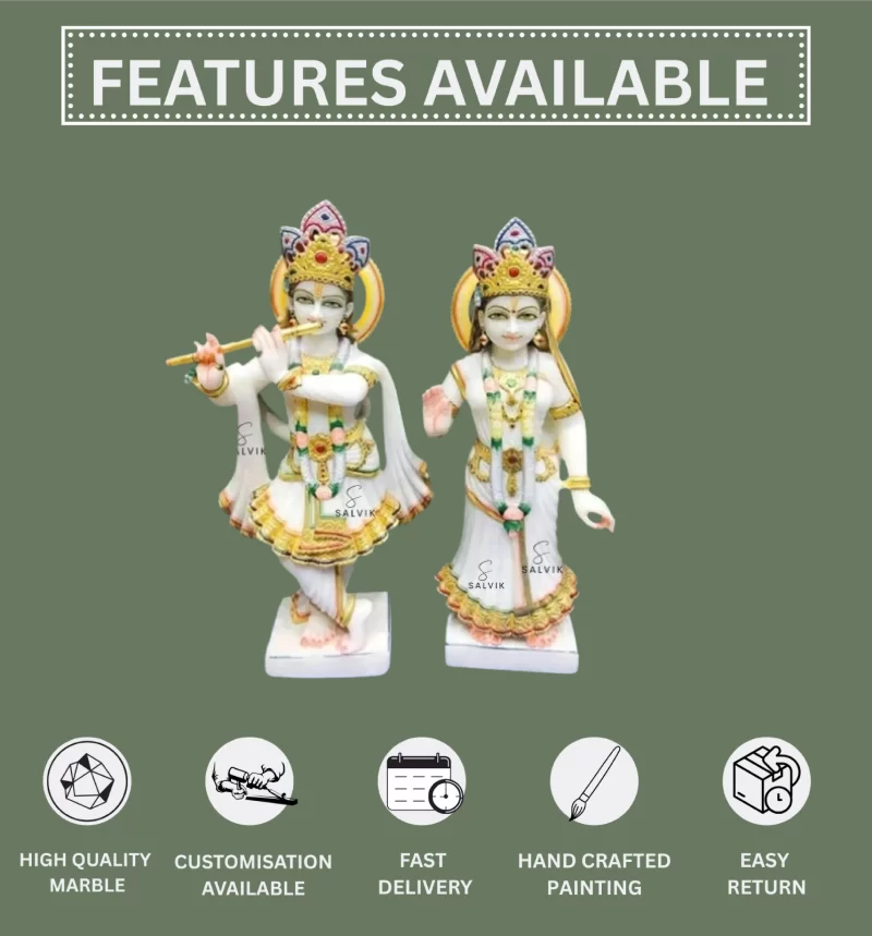 Radha Krishna Marble Moorti 1