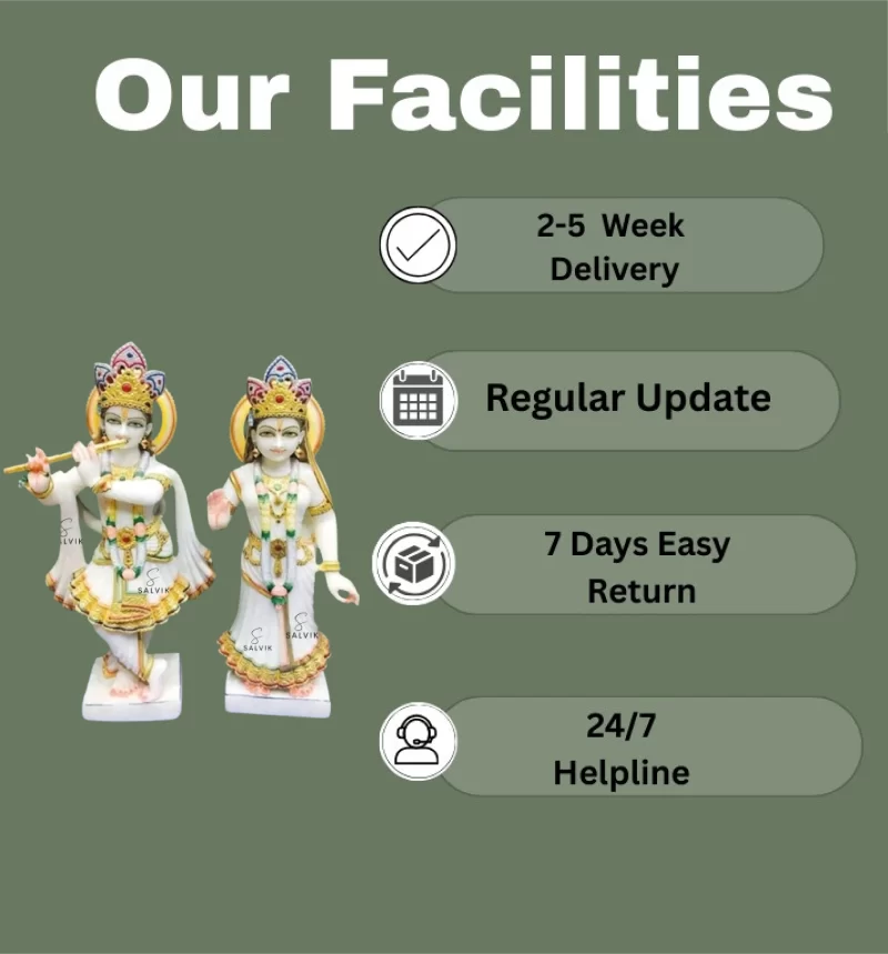 Radha Krishna Marble Moorti 2