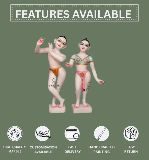 Radha Krishna murti marble 11