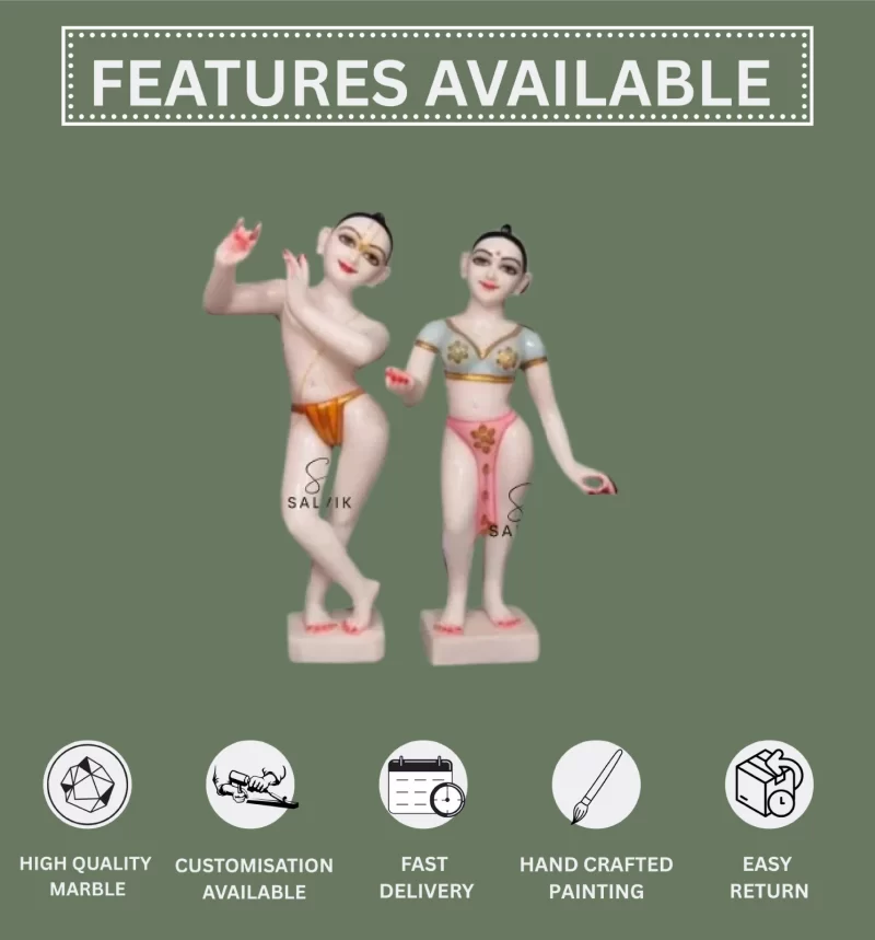 Radha Krishna murti marble 11