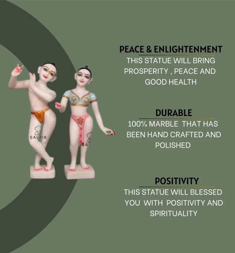 Radha Krishna murti marble 13