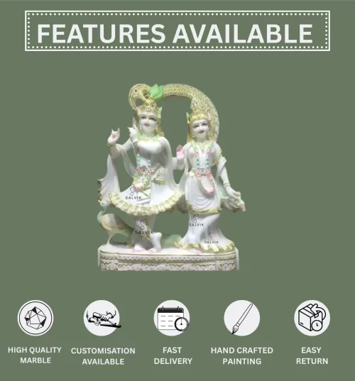 Radhakrishna marble murti 1