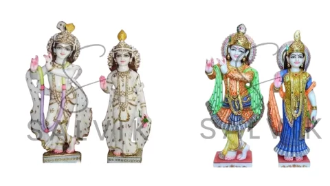 Radha Krishna idol marble