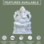 White Marble Ganesh Statue 1