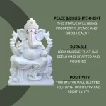 White Marble Ganesh Statue 3