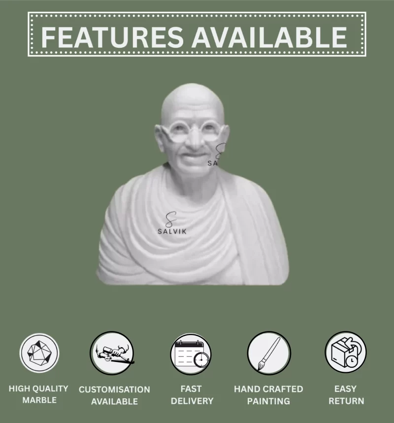 Marble Gandhi statue 1
