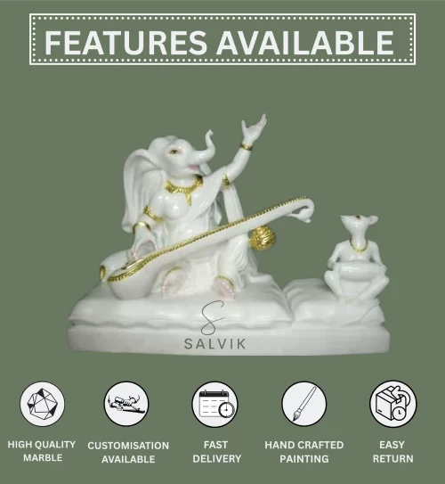 Marble Ganesh Idol for Home1
