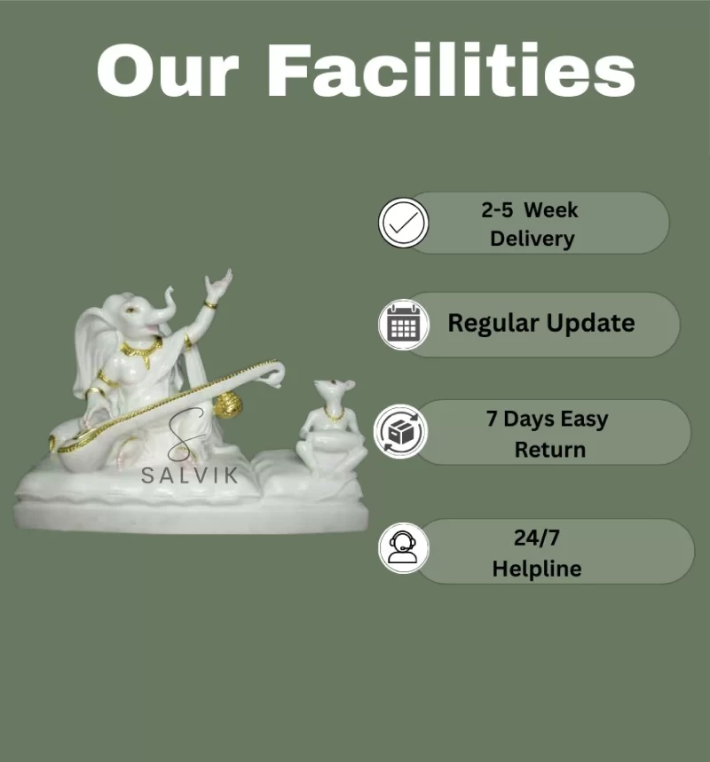Marble Ganesh Idol for Home2