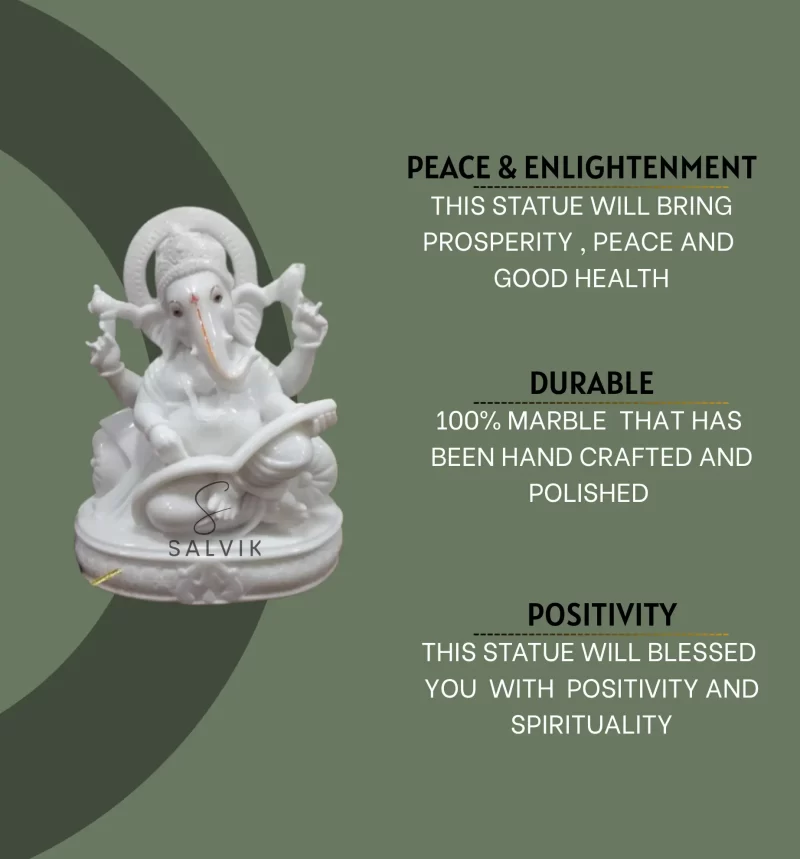 Marble Ganesh Statue (12-30 Inch) 3