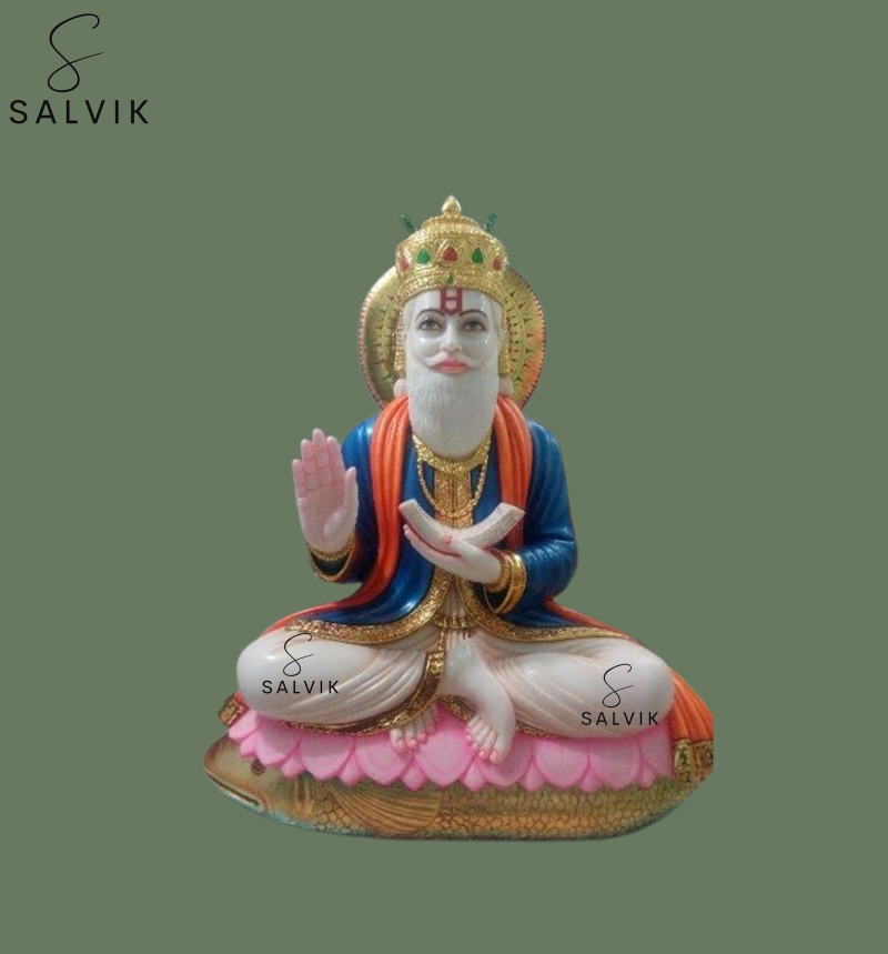 Jhulelal marble Idol