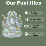 Small Marble Ganesh Murti 1 2