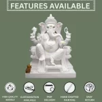 White Dhoti Ganpati Murti 1