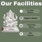 White Dhoti Ganpati Murti 2