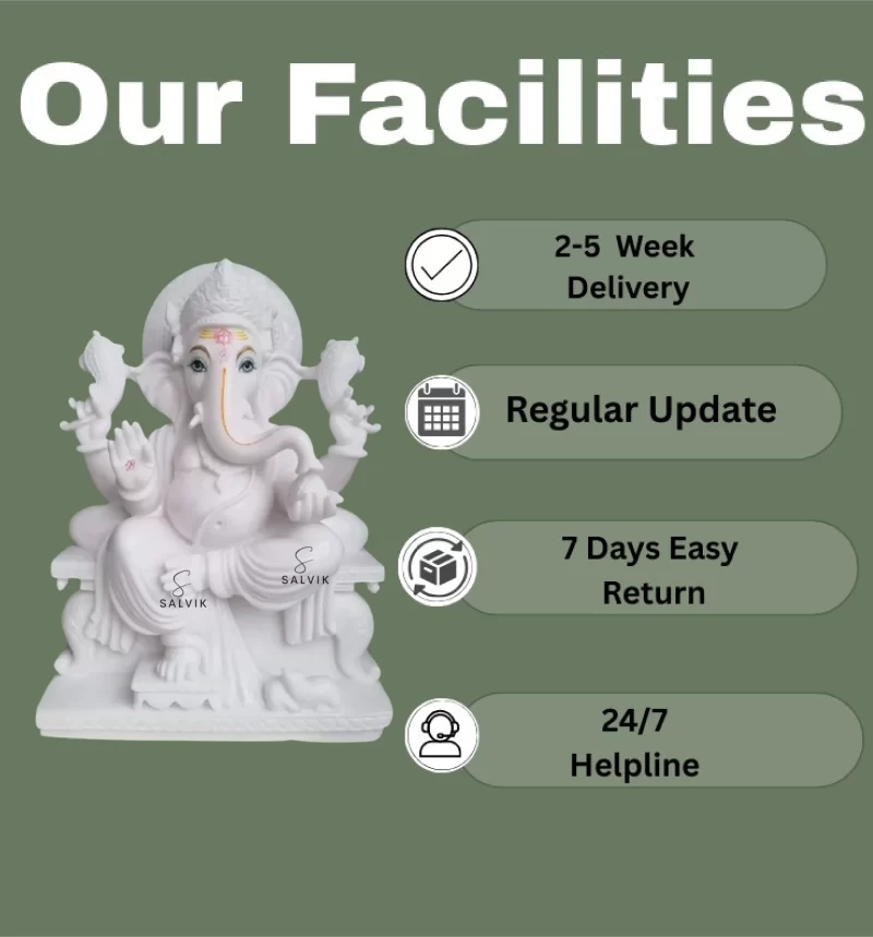 White Marble Ganesh 2