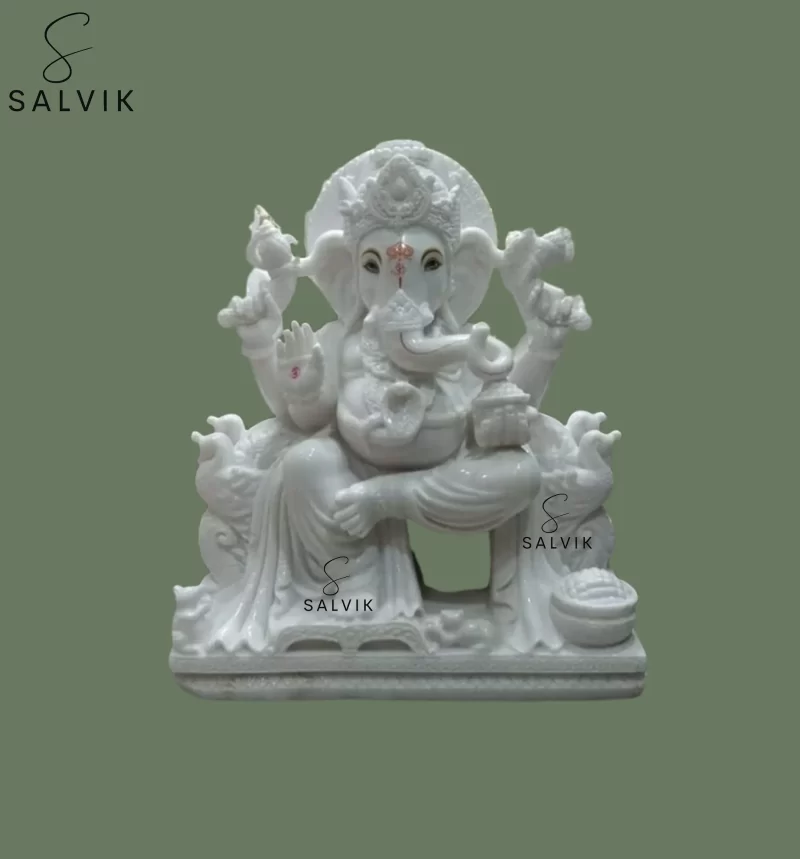 lord ganesh marble statue