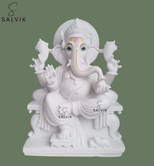 white marble ganesh