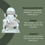 Dattatreya marble statue 2 feet 3